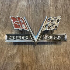 Chevrolet 396 Turbo-Jet Fender Emblem Vintage